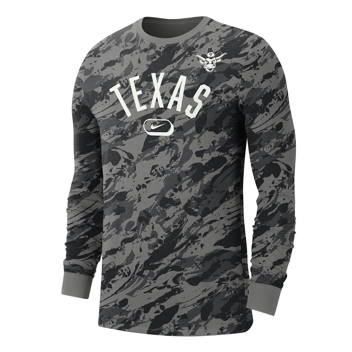 Nike Texas Longhorns Camo Vault Long Sleeve T Shirt Co op